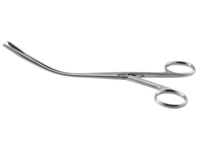 Brand tendon tunnelling forceps, 7 1/2'',curved, 1x2 teeth, ring handle without ratchet
