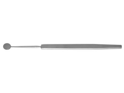 Bunge evisceration spoon, 5'', size #0, 6.0mm diameter blade, flat handle
