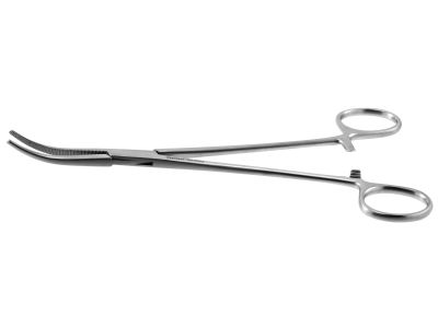 Coller-Crile artery forceps, 7 1/4'',delicate, curved, serrated jaws, ring handle