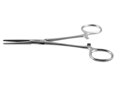 Crile hemostatic forceps, 5 1/2'',straight, serrated jaws, ring handle