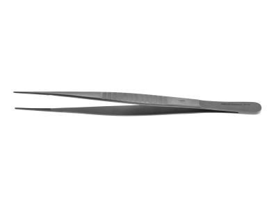 DeBakey vascular tissue forceps, 9 1/2'',delicate, straight, 1.0mm tapered atraumatic tips, flat handle