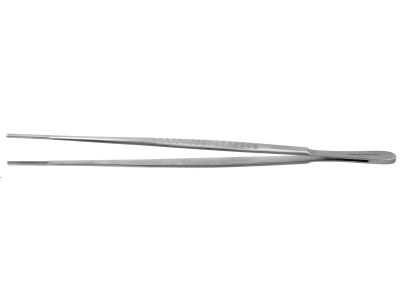 DeBakey vascular tissue forceps, 9 1/2'',extra heavy, straight, 3.5mm tapered atraumatic tips, flat handle