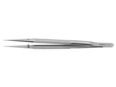 Dilator forceps, 6'',straight, 0.2mm diameter tips, 8.0mm diameter round balanced handle