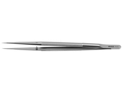 Dilator forceps, 7'',straight, 0.2mm diameter tips, 8.0mm diameter round balanced handle