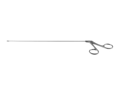 Feder-Ossoff micro laryngeal cup biopsy forceps, working length 230mm, angled up, 1.0mm round cup jaws, ring handle
