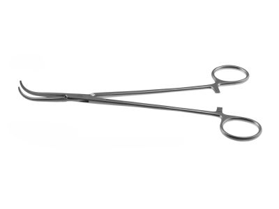 Gemini-Mixter artery forceps, 8'',delicate, fully curved, serrated jaws, ring handle