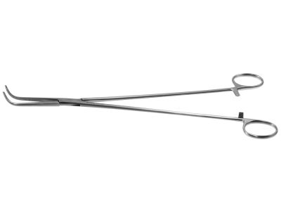 Gemini-Mixter artery forceps, 11'',delicate, fully curved, serrated jaws, ring handle