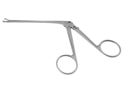 Hartman-Herzfeld ear forceps, 5 1/8'',working length 71.0mm, straight, 1.5mm cup jaws, ring handle