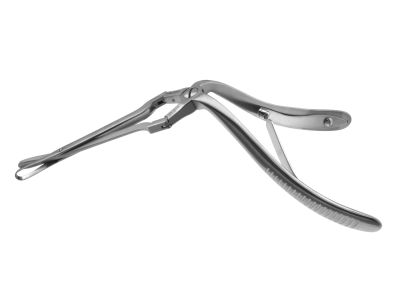 Jansen-Middleton nasal septum forceps, 7 3/4'',working length 130mm, double-action, large pattern, 4.0mm x 14.0mm thru-cutting jaws, spring handle
