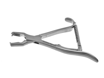 Kern bone holding forceps, 4 3/4'', straight jaws, with ratchet