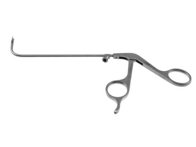 Kuhn nasal cutting forceps, angled 90º up, left thru-cutting 1.5mm cup jaws, ring handle