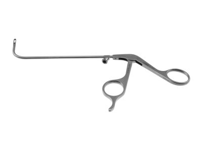 Kuhn nasal cutting forceps, angled 90º up, right thru-cutting 1.5mm cup jaws, ring handle