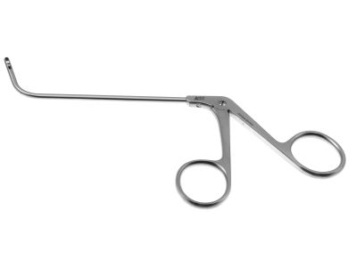Kuhn nasal cutting forceps, angled 60º up, right thru-cutting 2.5mm cup jaws, ring handle