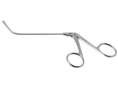 Kuhn nasal cutting forceps, angled 60º up, left thru-cutting 2.5mm cup jaws, ring handle