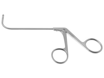 Kuhn nasal cutting forceps, angled 90º up, left thru-cutting 2.5mm cup jaws, ring handle