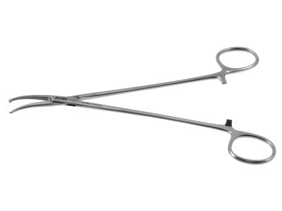 Ligamenta flavum forceps, 7'',curved, serrated jaws, ring handle