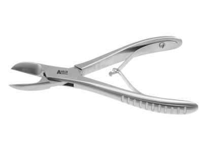 Liston bone cutting forceps, 5 1/2'',angled on flat, 24.0mm jaws, spring handle