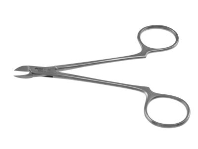 Malleus nipper forceps, 4 1/2'',delicate, straight, 6.0mm jaws, ring handle