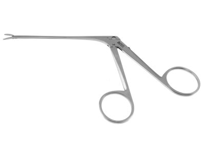 McGee wire crimper forceps, 5 1/8'',working length 72.0mm, angled down, 3.0mm very fine jaws, ring handle