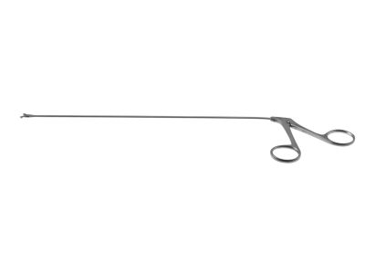 Kleinsasser micro laryngeal cup forceps, original model, working length 230mm, curved right, 2.0mm round cup jaws, ring handle