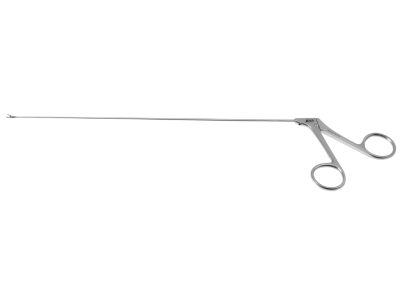Kleinsasser miniature laryngeal cup forceps, original model, working length 230mm, delicate, straight, 1.0mm round cup jaws, ring handle