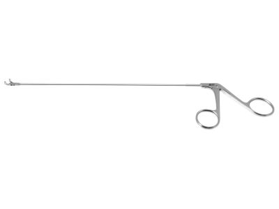 Kleinsasser laryngeal cutting forceps, original model, working length 230mm, heavy, curved up, 4.0mm round cup jaws, ring handle
