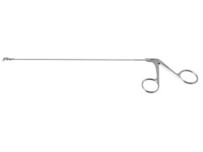 Kleinsasser laryngeal cutting forceps, original model, working length 230mm, heavy, curved right, 4.0mm round cup jaws, ring handle