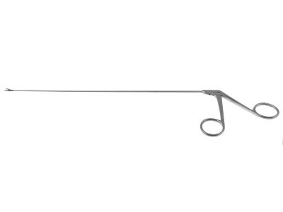 Micro-Pituitary forceps, 8'', straight, 1.0mm wide jaws, ring handle