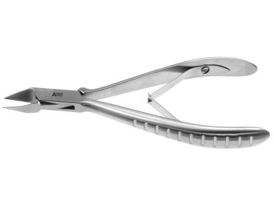Nail nipper forceps, 6'',tapered edge, double spring