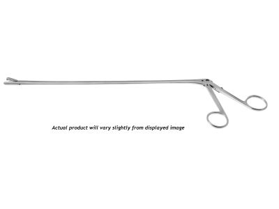 Patterson specimen and tissue forceps, working length 203mm, infant size, delicate, 2.0mm x 9.0mm cup jaws, ring handle