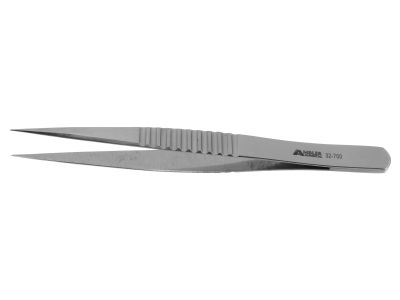Pierse tissue forceps, 4 3/8'',straight, 0.3mm tips, flat handle