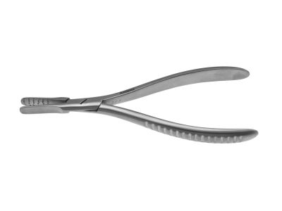 Platypus nail removing forceps, 5 1/2'',straight, 6.0mm wide, squeeze handle
