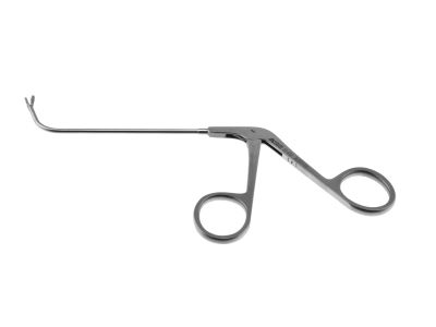Punch biopsy forceps, 7 1/4'',single-action, 70º long curve, 2.0mm x 6.0mm thru-cutting jaws, ring handle