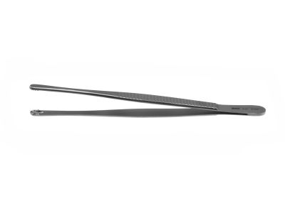 Russian tissue forceps, 8'',straight jaws, flat handle