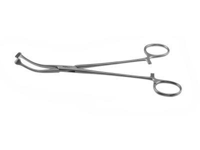 Magielski tonsil seizing forceps, 7 1/2'', straight, open ring handle