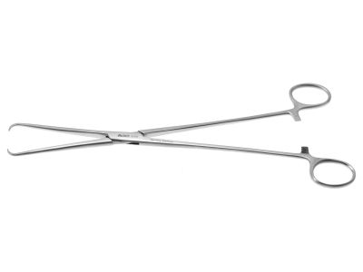 Schroeder tenaculum forceps, 9 1/2'',straight, 1x1 pointed tips, ring handle