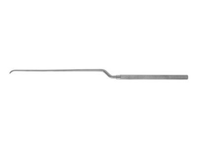 Caspar micro dissector, 9'', bayonet shaft, curved, 2.0mm wide blade, round handle