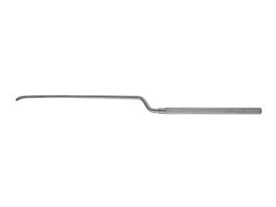 Caspar micro dissector, 9'', bayonet shaft, curved, 4.5mm wide blade, round handle