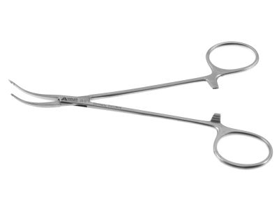 Tendon passer (braiding/weaving) forceps, 6'',curved, 5.0mm pointed tips, ring handle