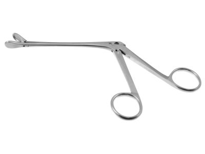 Watson-Williams nasal polyp forceps, 7 1/8'',working length 100mm, #2, straight, 9.0mm x 13.0mm cup jaws, no cutting edge, ring handle
