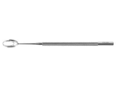 Thornton swivel fixation ring, 5 1/4'',13.0mm diameter swivel head with blunt teeth, round handle