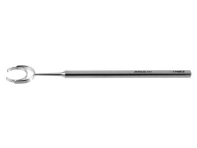 Fine-Thornton swivel fixation ring, 4 1/2'',C-shaped, 13.0mm diameter swivel head, 7.0mm cut-out, flat handle