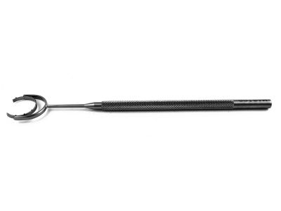 Fine-Thornton swivel fixation ring, 5 1/4'',C-shaped, 16.0mm diameter swivel head, 11.0mm cut-out, round handle