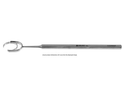 Fine-Thornton swivel fixation ring, 4 1/2'',offset C-shaped, 16.0mm diameter swivel head, 11.0mm cut-out, flat handle