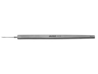 Ziegler knife needle, 4 1/2'',3.0mm blade, square, flat handle