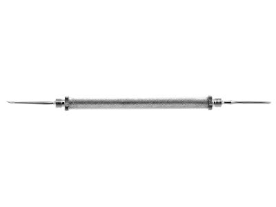 Dix foreign body spud, 5 1/4'',set includes handle, needle tip and gouge tip (3477E, 3478E, 3479E)