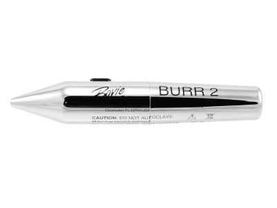 Aaron Ophthalmic Burr II, complete set includes - handpiece, AA battery, 1 each disposable 1.0mm burr and a foam lined case