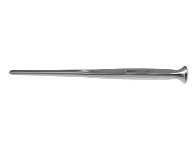 Alexander mastoid gouge, 7'',straight, 6.0mm wide blade, flat handle