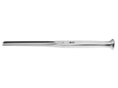 Alexander mastoid gouge, 7'',straight, 8.0mm wide blade, flat handle