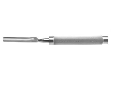Bone gouge, 11'',straight, 19.0mm wide blade, round handle